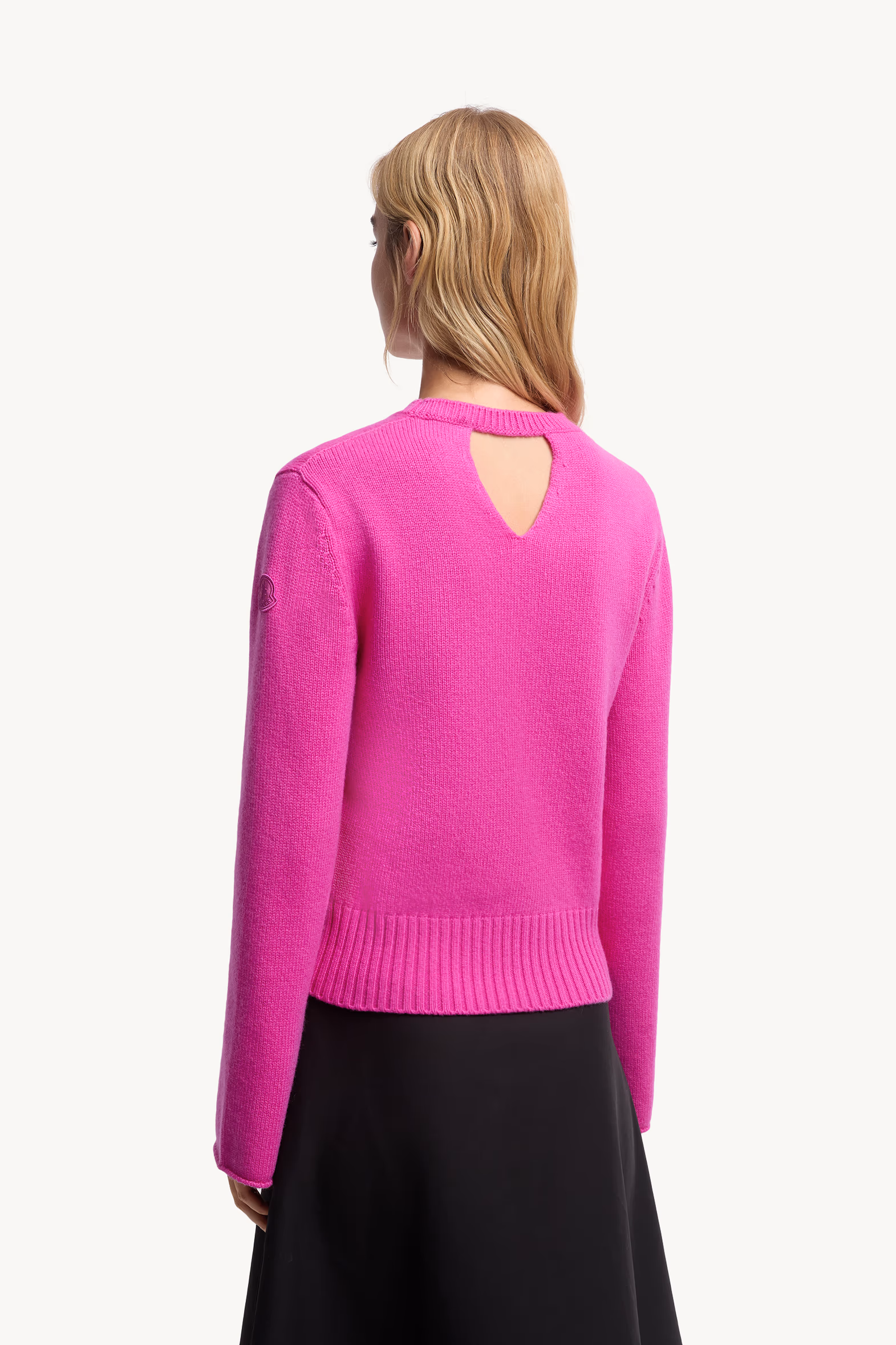 Pull en laine et cachemire Femmes Rose Moncler 5